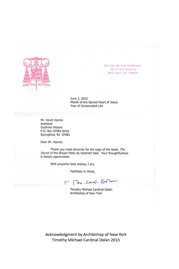 Letter from Timothy Michael Cardinal Dolan, Archbishop of New York